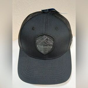 Columbia Black Mesh Snapback Trucker Hat